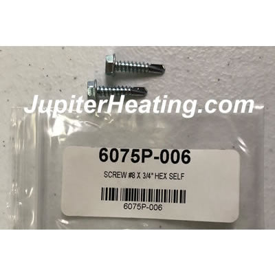 6075P-006 Screw #8 x 3/4 in. HEX Self