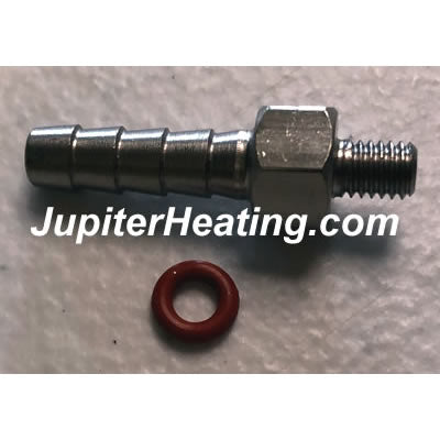64980137 S.S. Hose Barb for BVP - old # 7250P-154